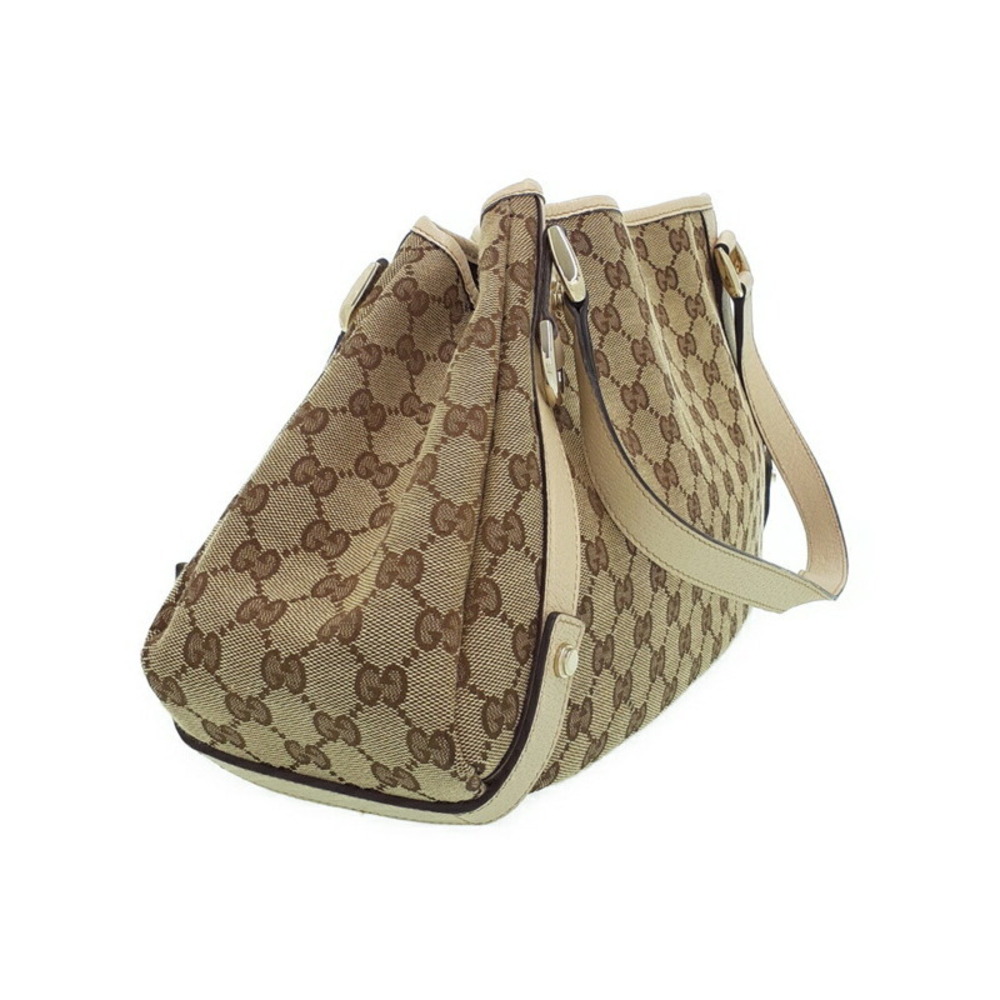 Gucci Tote Shoulder Line GG Canvas Abbey Bag